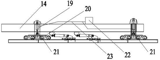 Hydraulic self-propelled large-gradient concrete pouring trolley