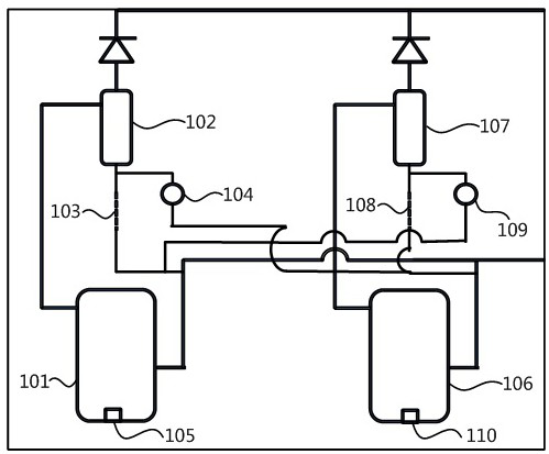 Double-compressor refrigerant circulation system and control method thereof