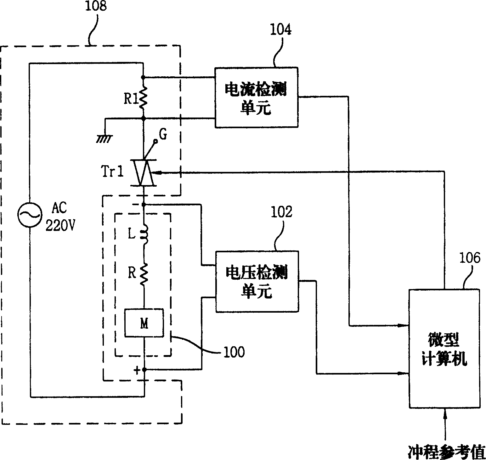 Control driving device and method for reciprocating compressor using linear motor refrigerator