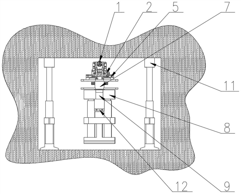 Mining intelligent bracket carrying device and carrying method thereof