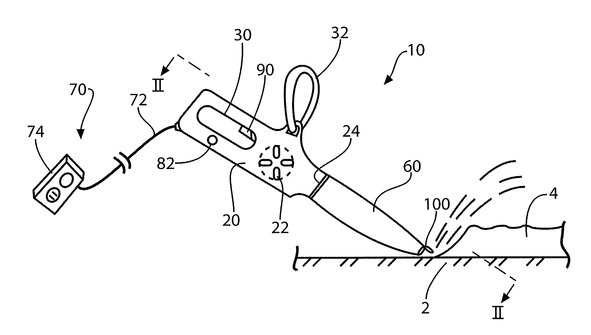 Portable snow blower