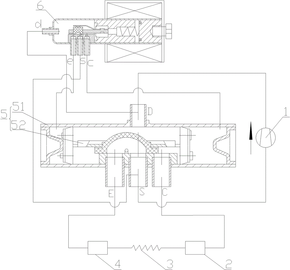 A kind of air conditioning reversing valve and air conditioning system