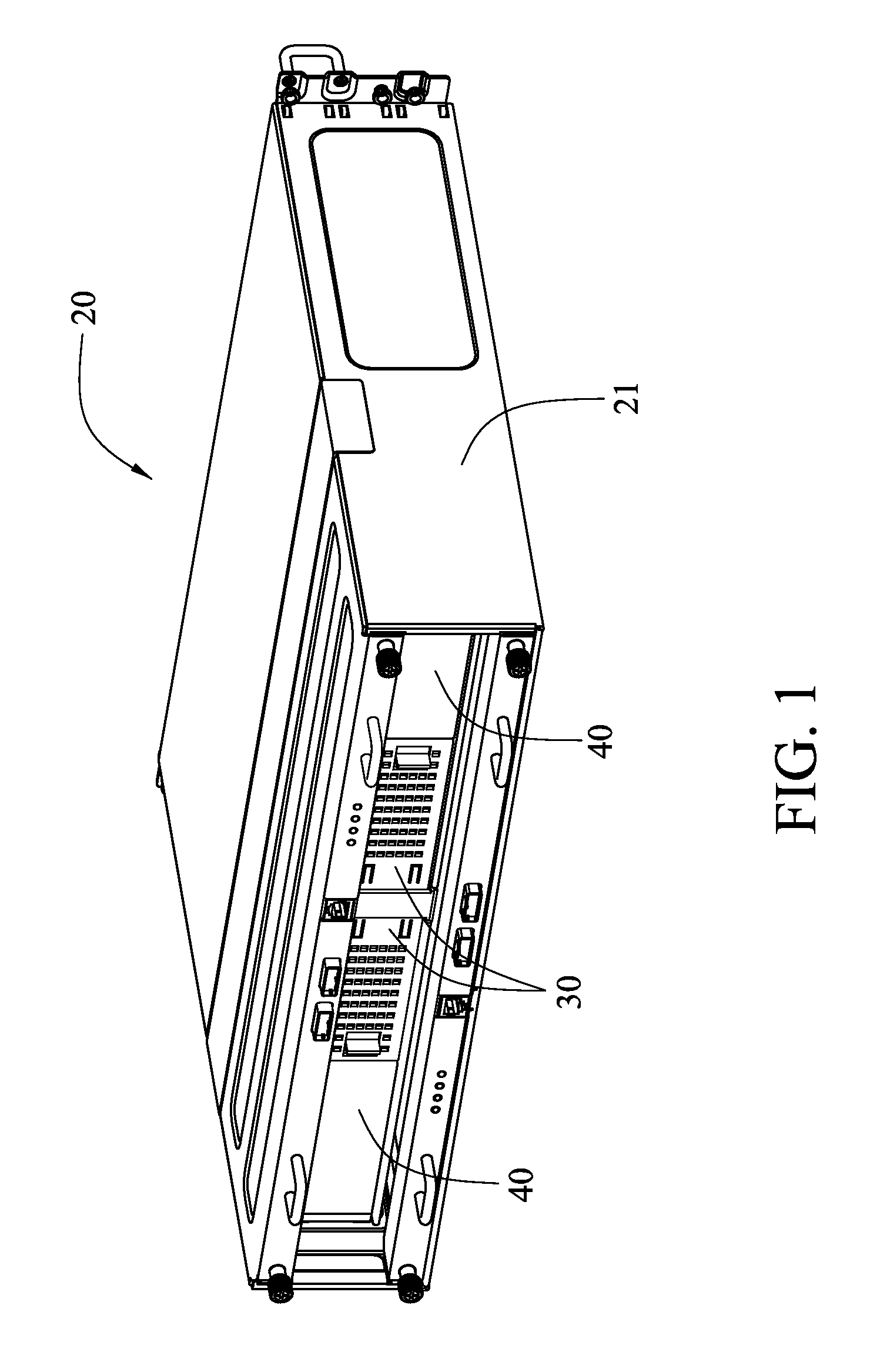 Server chassis with access flap