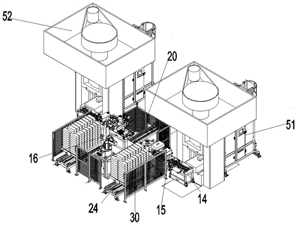 Full-automatic production system for refractory bricks