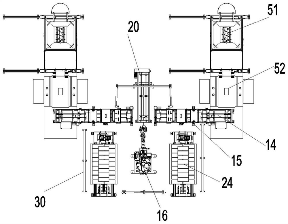 Full-automatic production system for refractory bricks