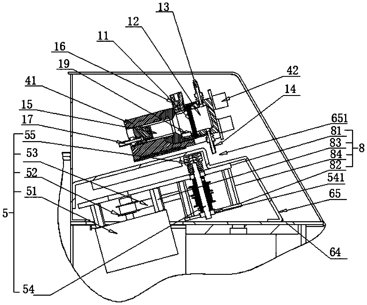 Absorption cell structure of medicine absorption sampling system