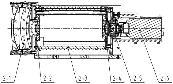 High-resolution large field of view continuous zoom camera lens and control method thereof