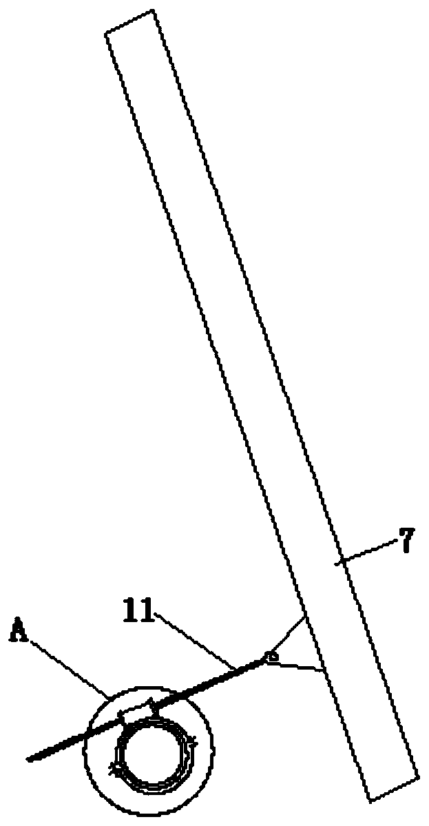 Mining roof cutting drilling rig combined step device and use method thereof