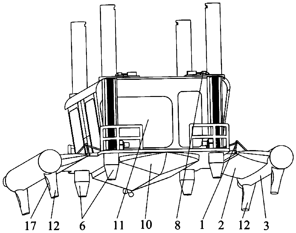 A small waterplane area two-body recreational boat with multi-functional submersible pillars