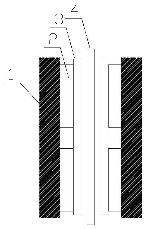 Power system suitable for through-type in-phase power supply device