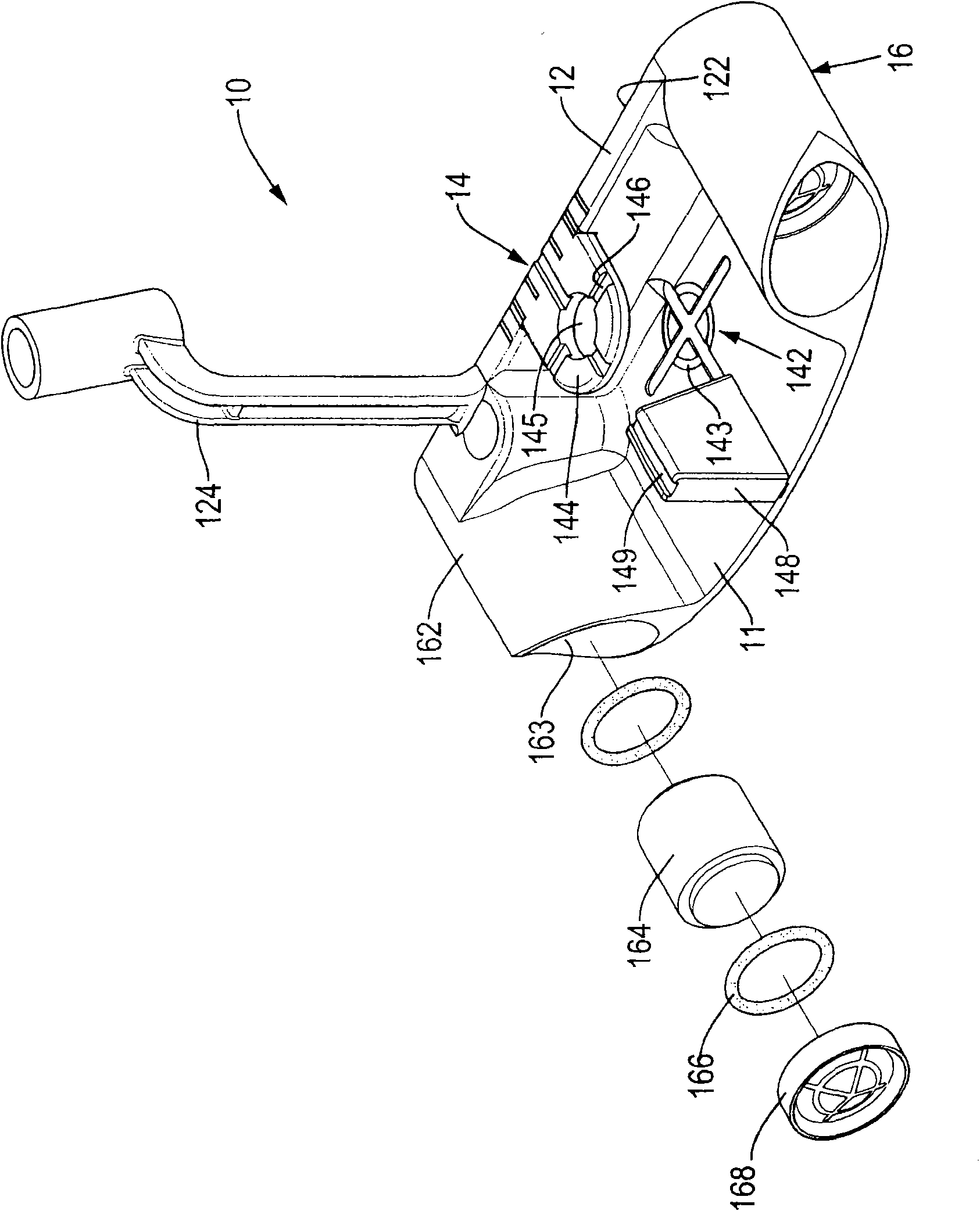 Golf push rod having alignment apparatus