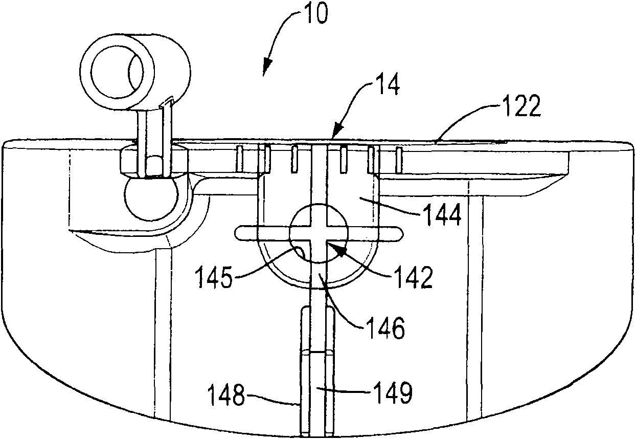 Golf push rod having alignment apparatus