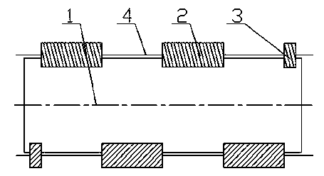 Film slitting machine with finished film take-up shafts and edge film take-up shafts separate from each other