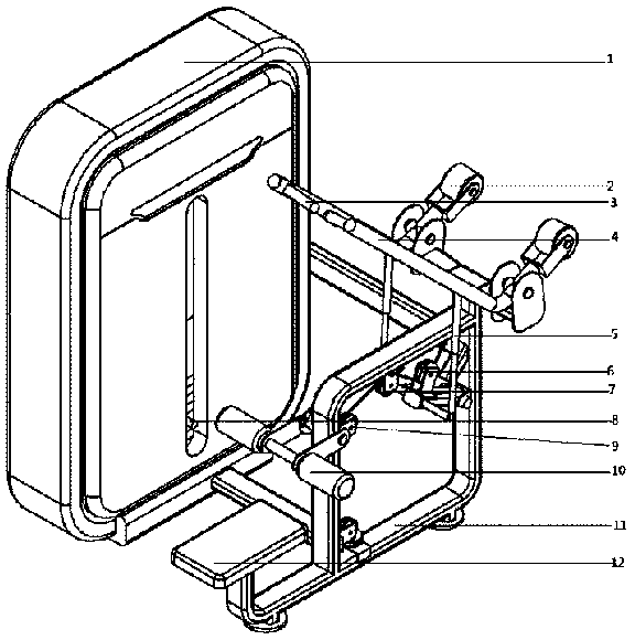 Sitting-type shoulder-pulling fitness equipment