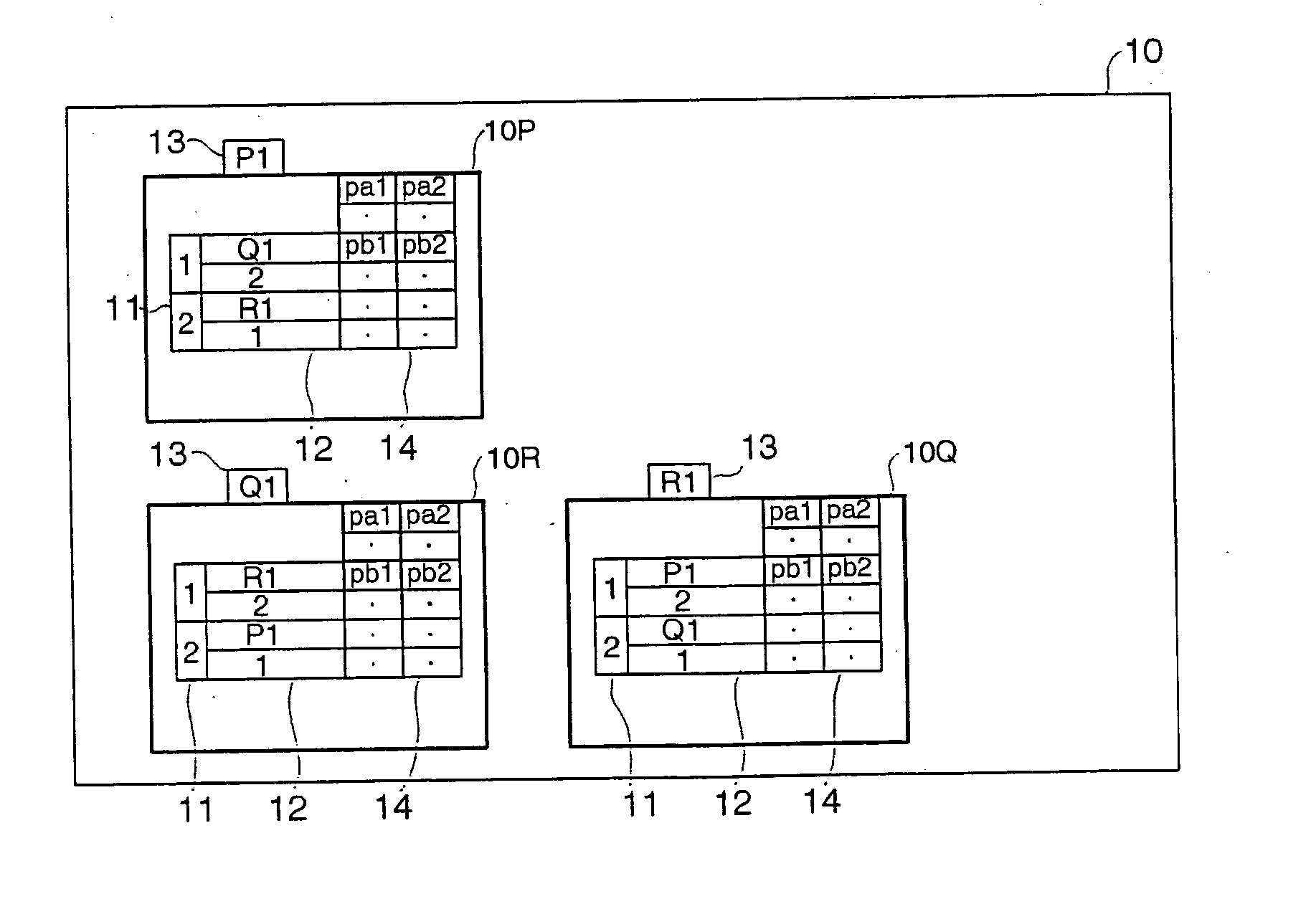 Method, computer program product and data structure for representing two- or three-dimensional object modeling