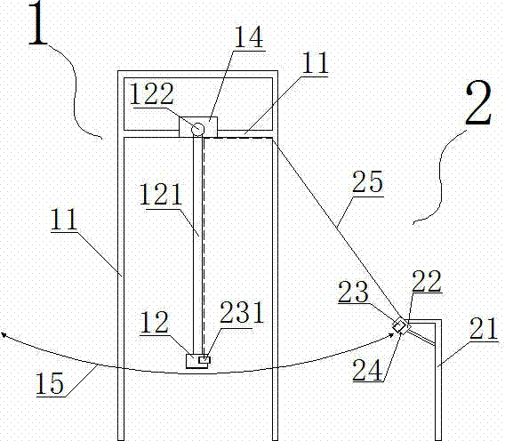 Gravity swing arm power generating method