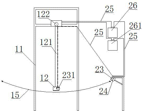 Gravity swing arm power generating method