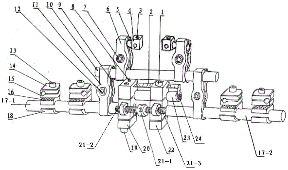 Combined single-side double-arm adjustable clamping bone pressurization fixer for multi-segmental femoral fracture