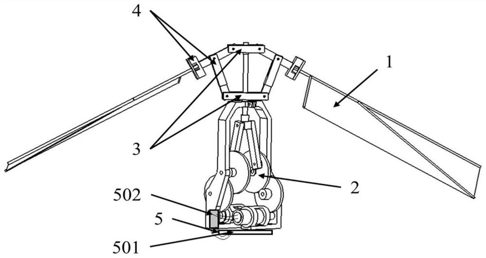 Flapping-wing micro-aircraft based on motor antisymmetric arrangement driving