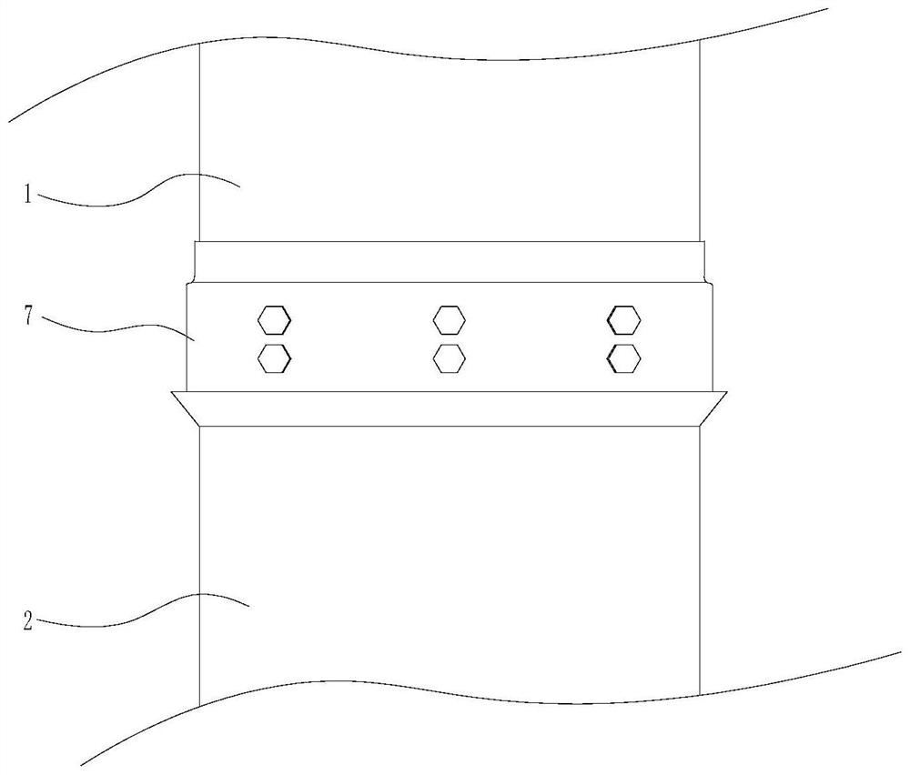 A prestressed concrete pipe pile anti-corrosion connection device and its application method