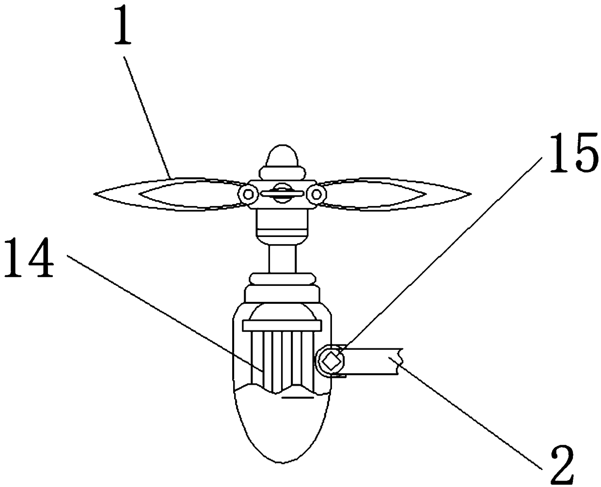 A rainy day courier drone