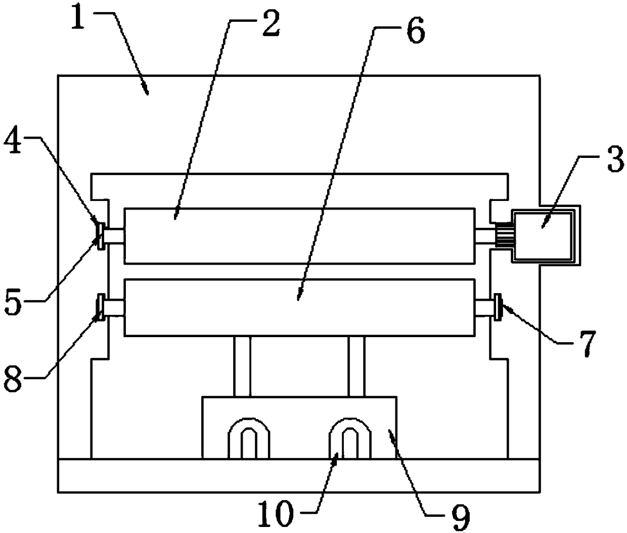 Cloth pressing device for textile machine