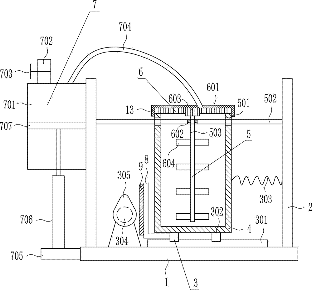 Glue pot used for electronic product production and having stirring function