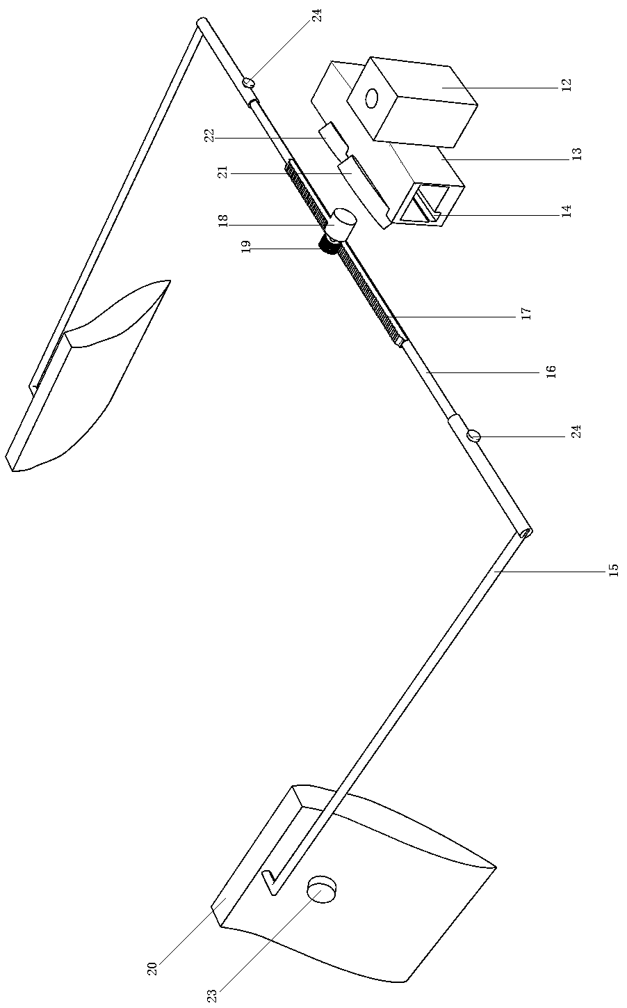 Solid wireframe modeling device