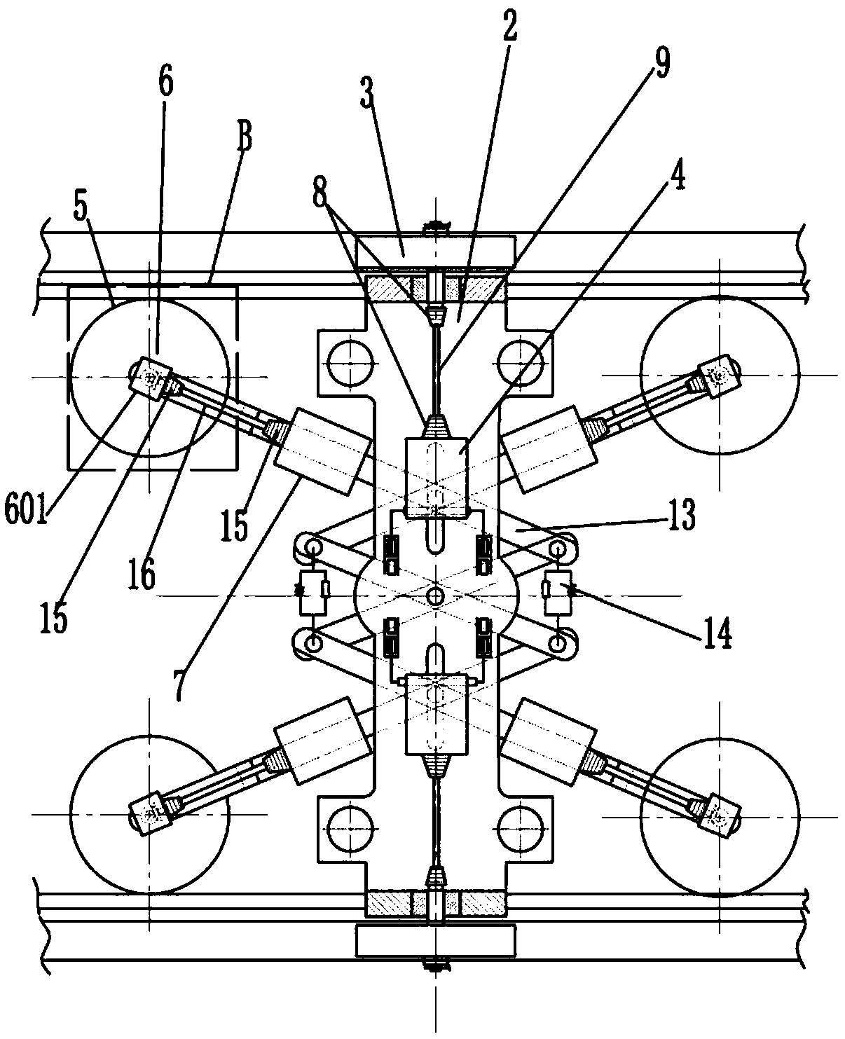 Distributed driving new wheel-rail high-speed train system