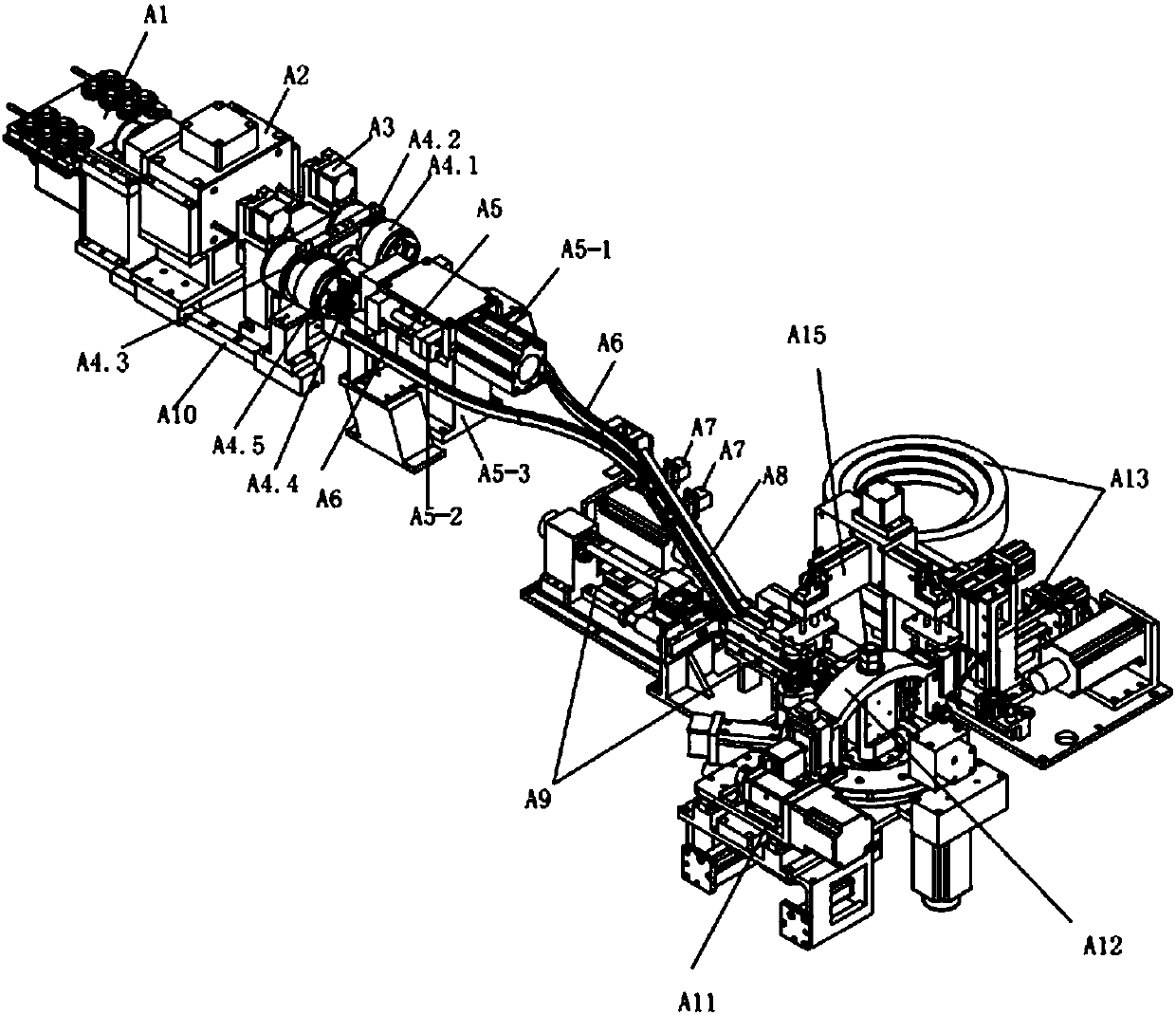 An automatic forming machine for thin-walled short u-bend pipe with welding ring