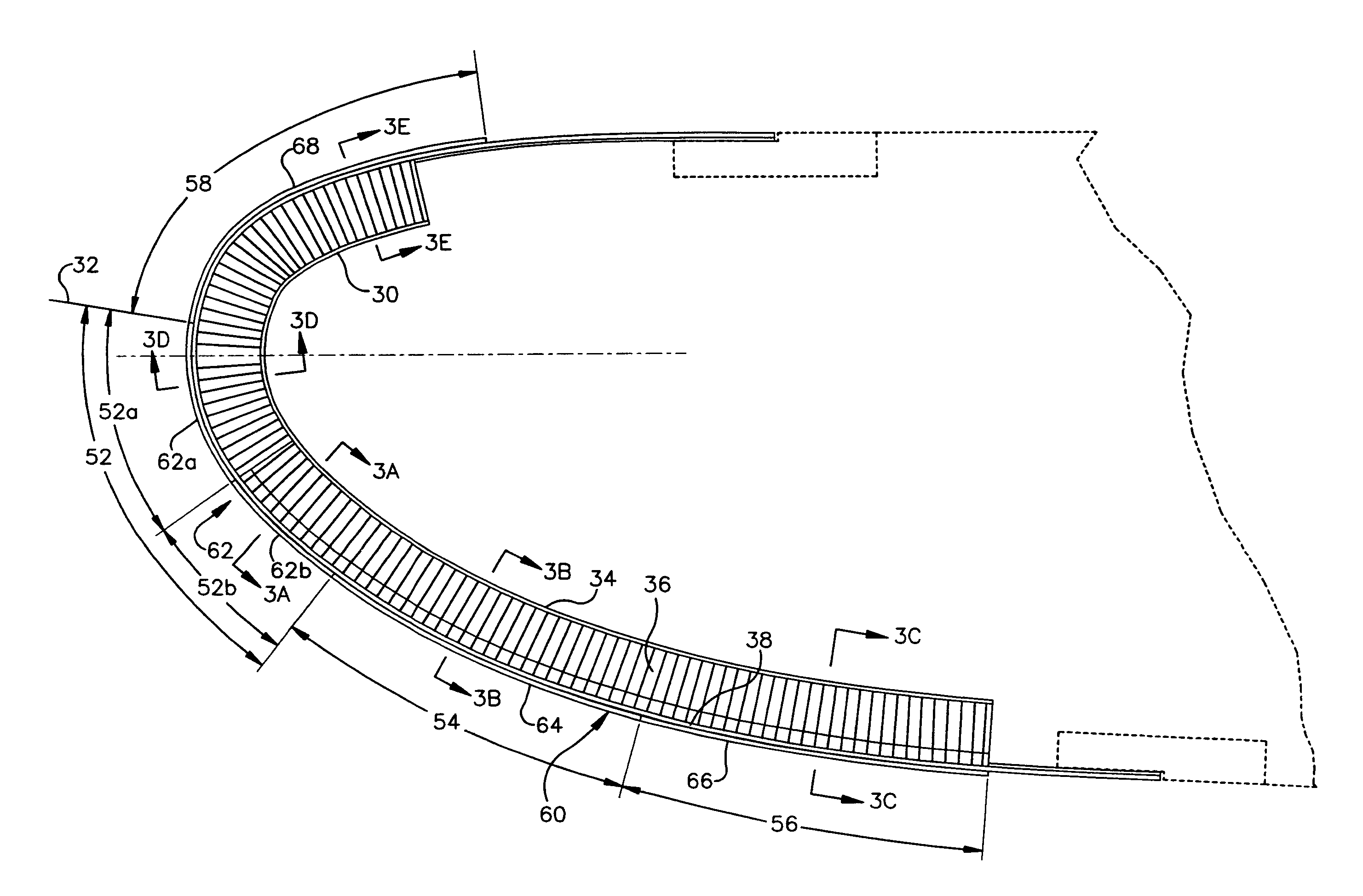 Aircraft engine nacelle ice protection system