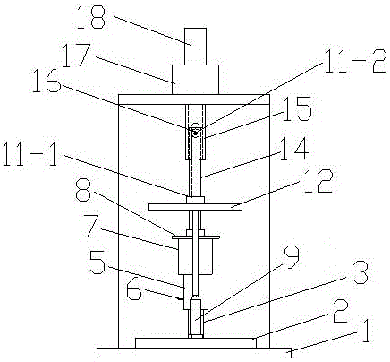 Test piece mold release device for civil engineering tests