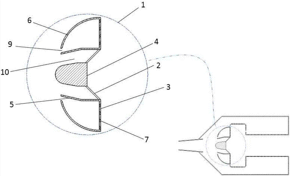 Novel trapped vortex combustor head device and working method thereof