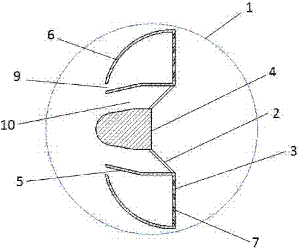 Novel trapped vortex combustor head device and working method thereof