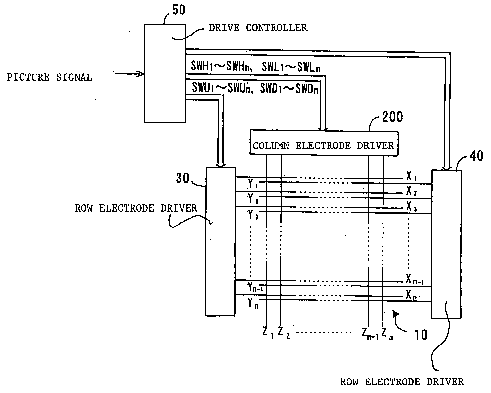 Driver device for driving capacitive light emitting elements