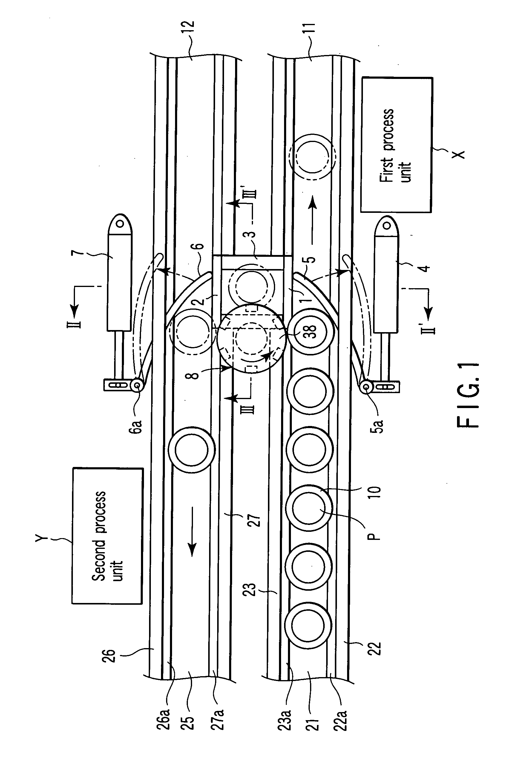 Carriage direction switching apparatus for test-tube carrier path