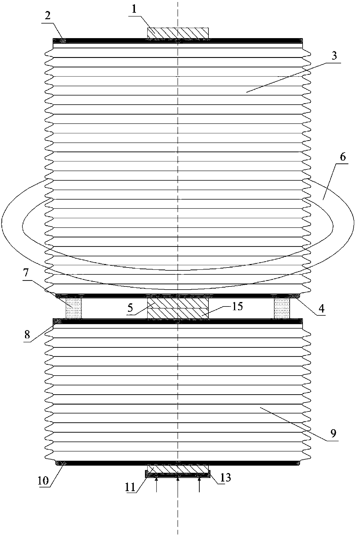 Laser triggered multistage vacuum switch