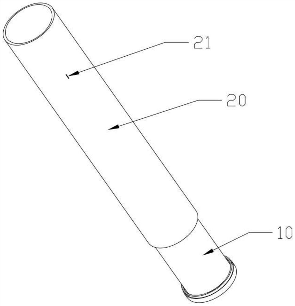 Smoke quantitative suction self-charging type electronic cigarette rod