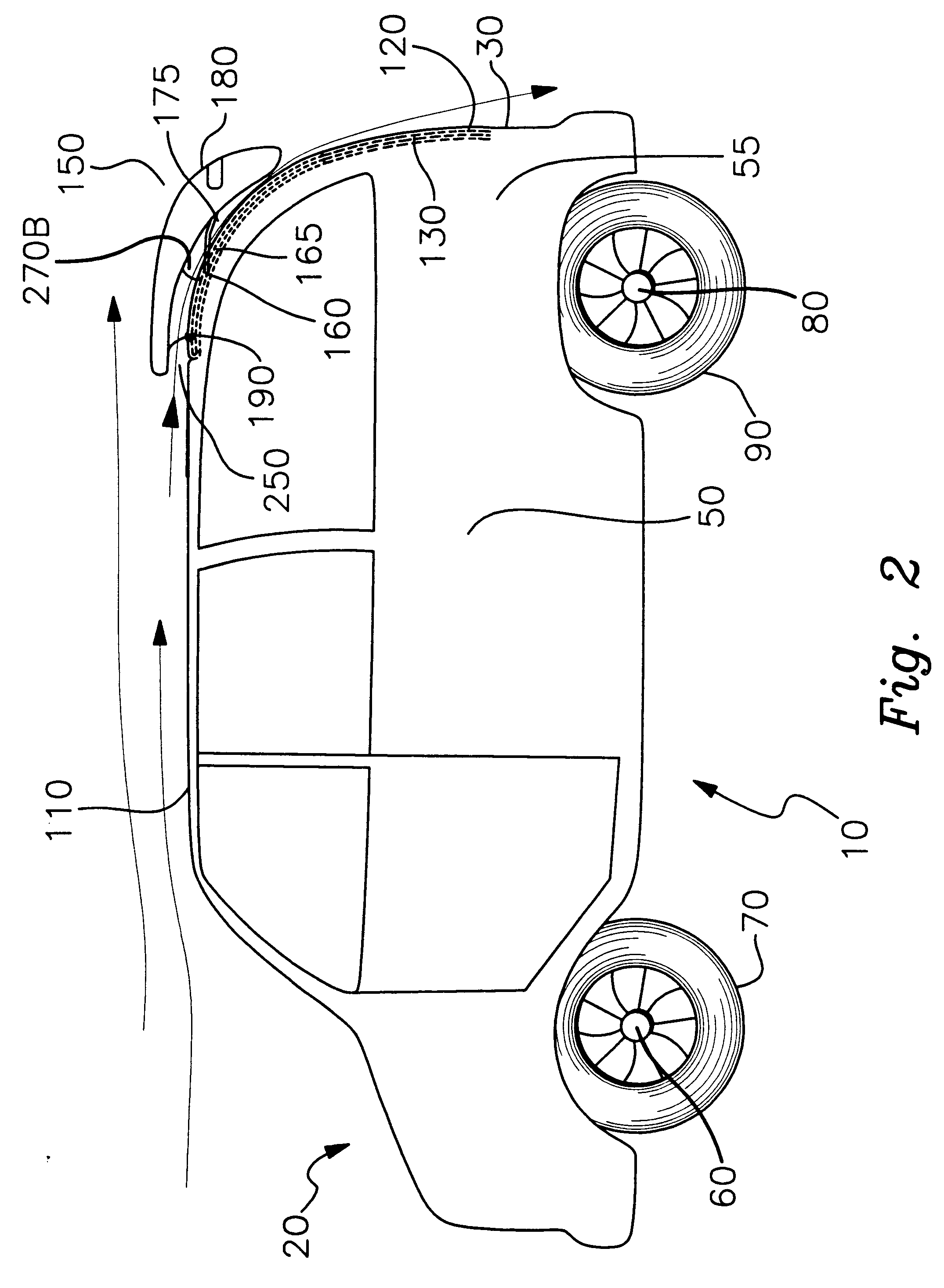 Air deflector for motor vehicles