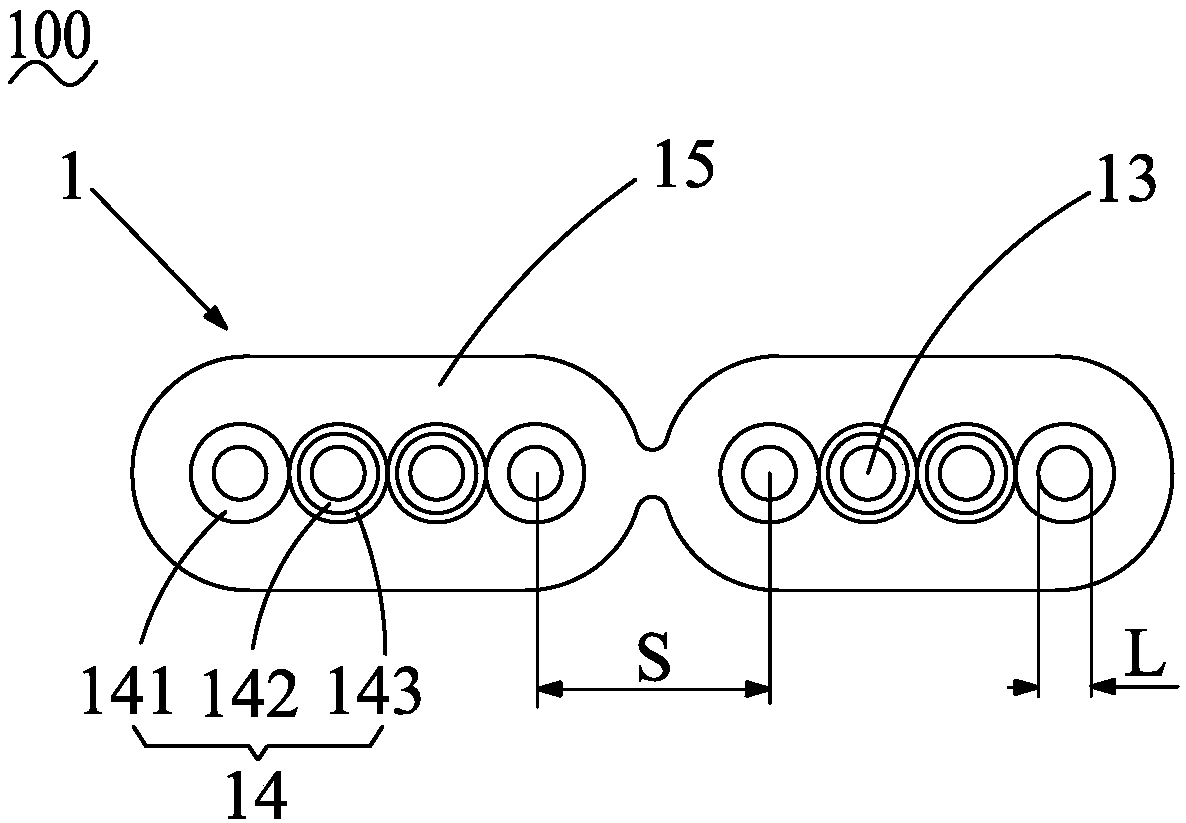 Flat cable combination