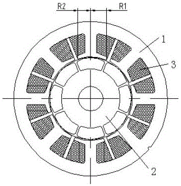 Single-phase permanent magnet brushless direct-current motor with auxiliary teeth and auxiliary windings