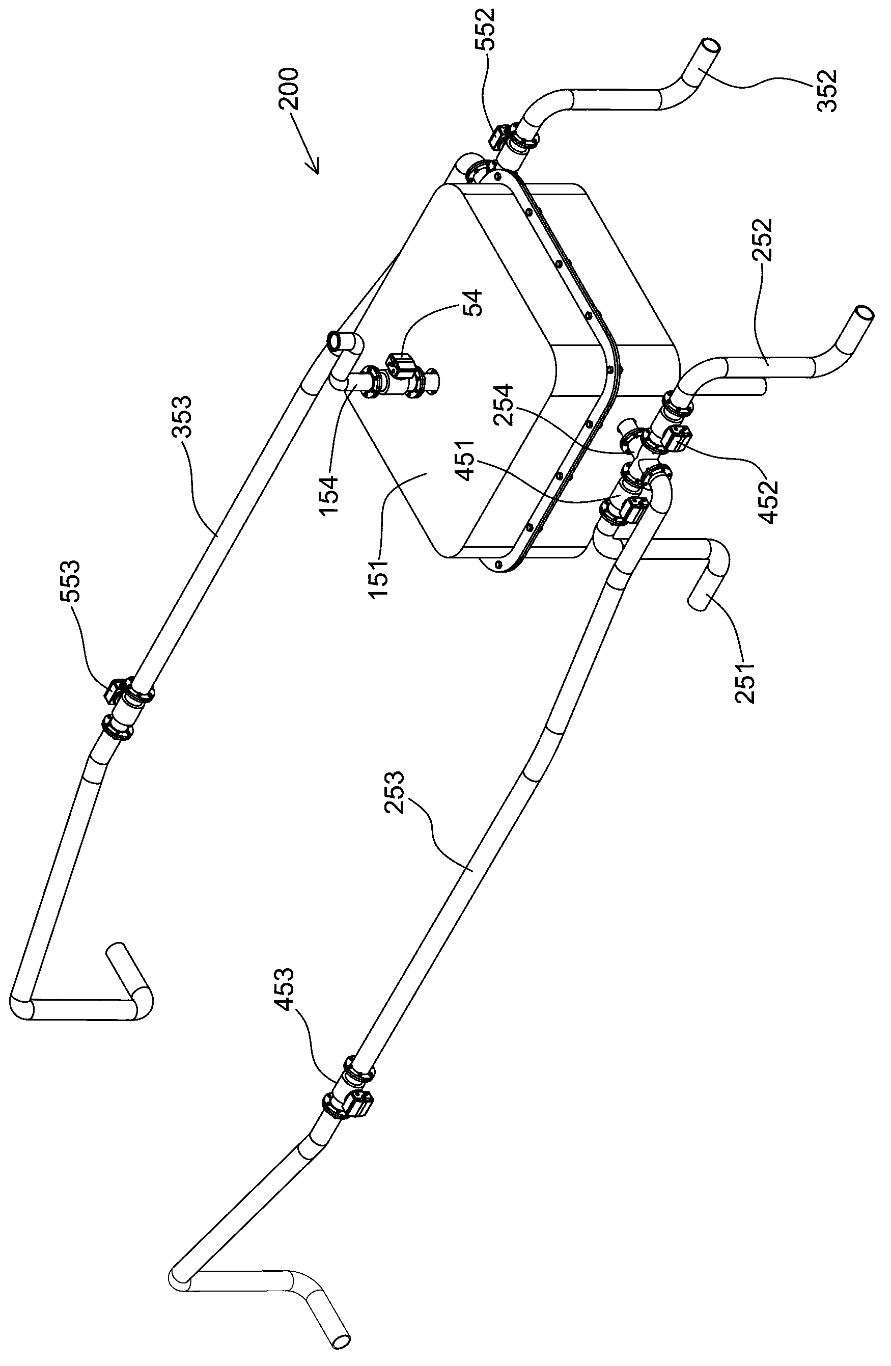 Water spray propulsion unit for ship