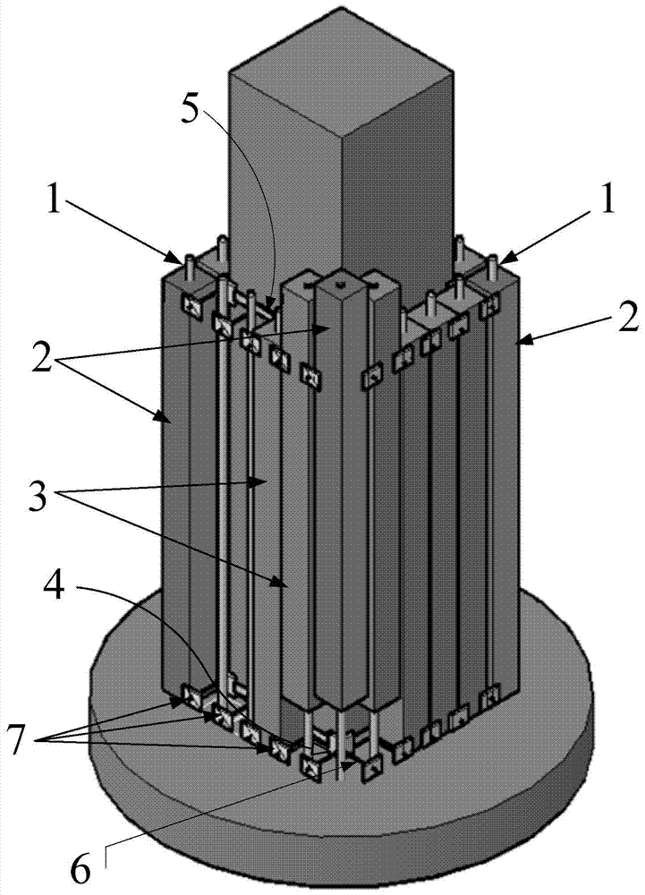 Replaceable bridge pier anti-collision protective device and mounting method thereof