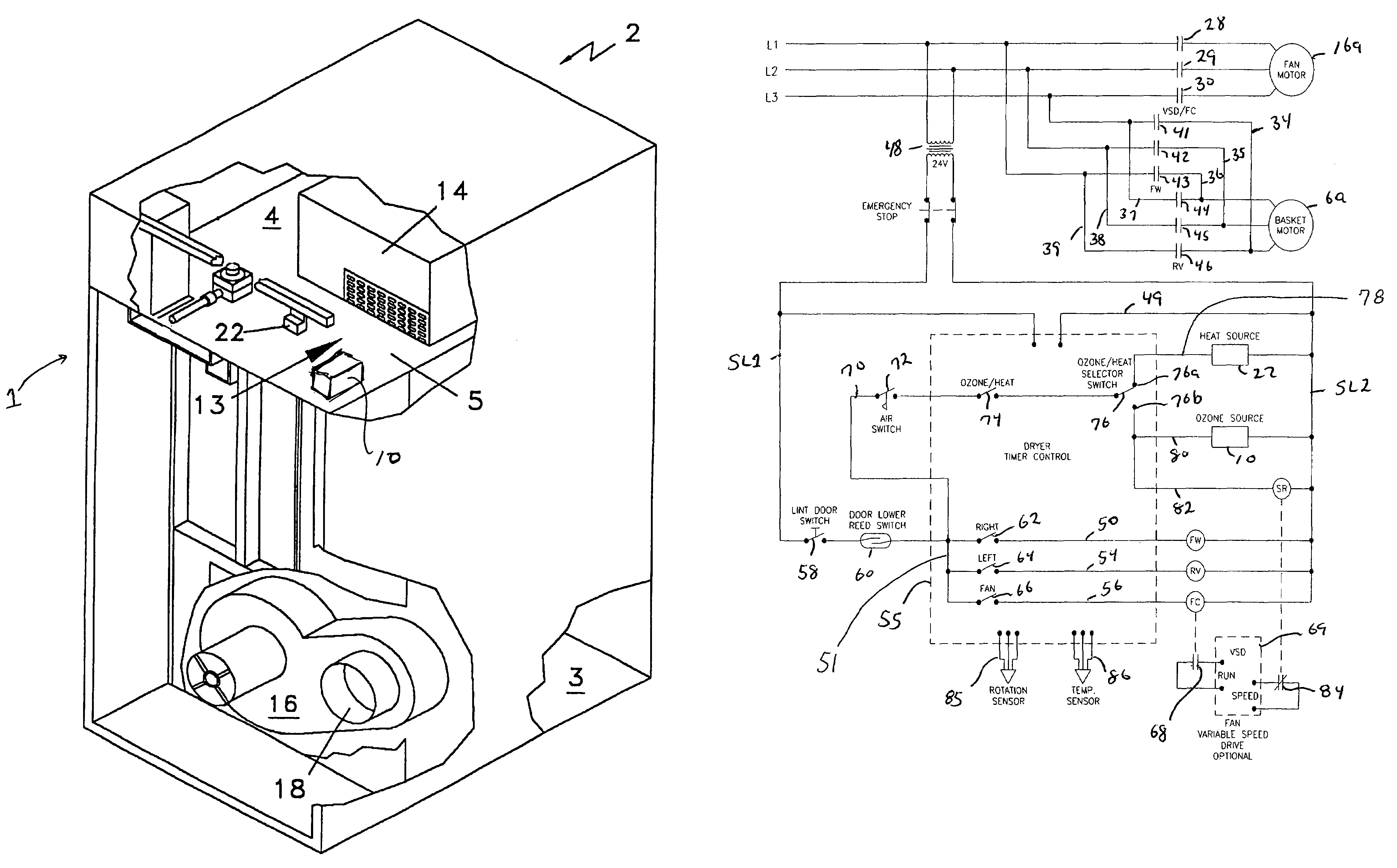 Clothes tumbler with ozone generator