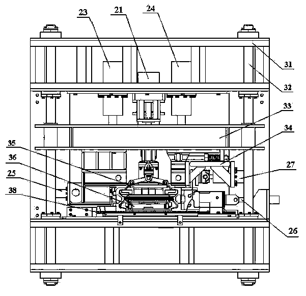 Special shape correcting machine for integrated-casting non-welding chute