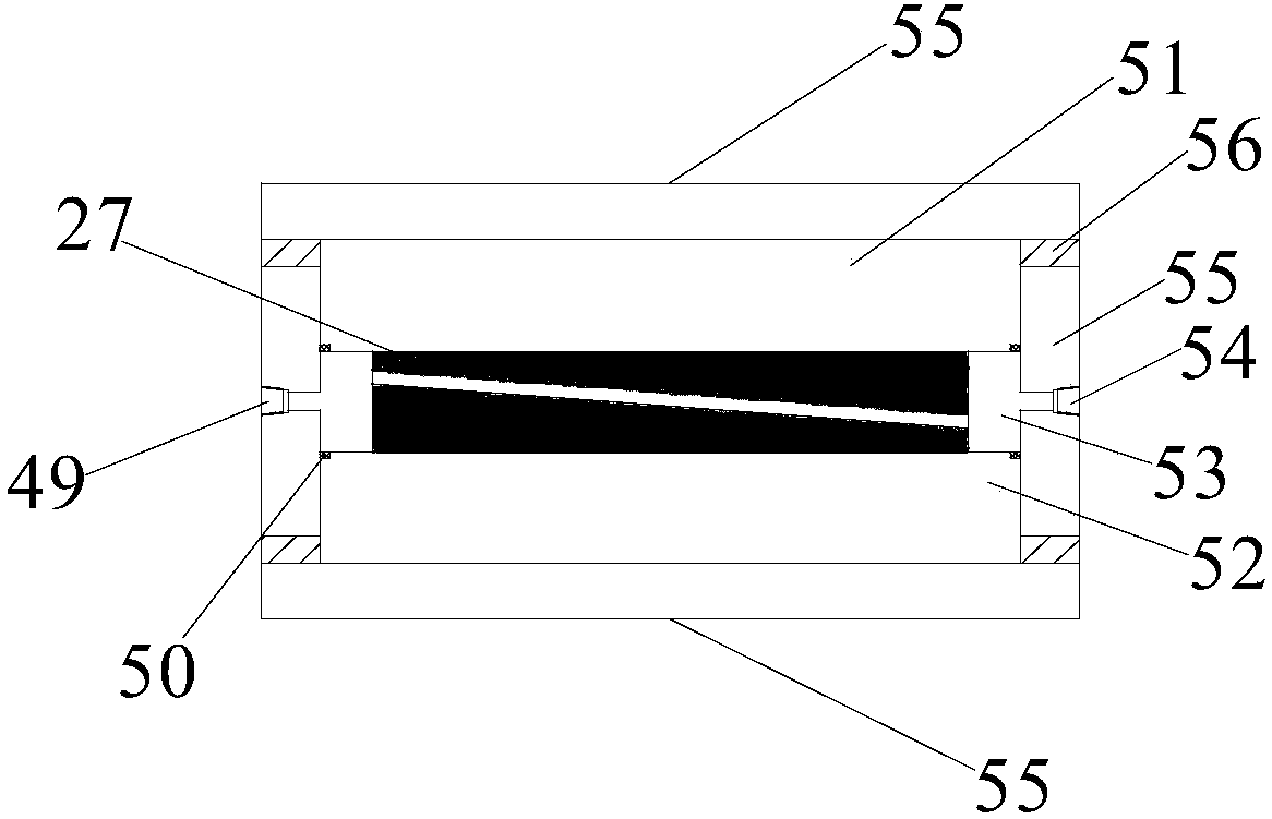 Device for testing dynamic sand-carrying crack expansion of low permeability reservoir