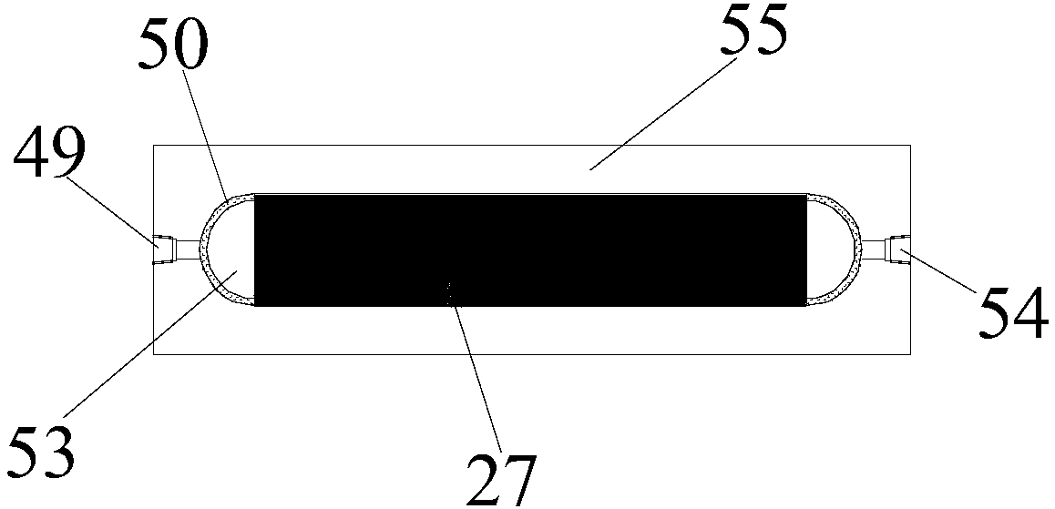 Device for testing dynamic sand-carrying crack expansion of low permeability reservoir