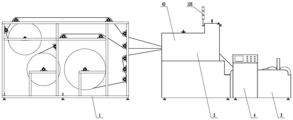 Compound embossing machine used for antibacterial anti-mite quilt