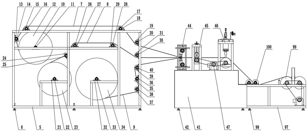 Compound embossing machine used for antibacterial anti-mite quilt