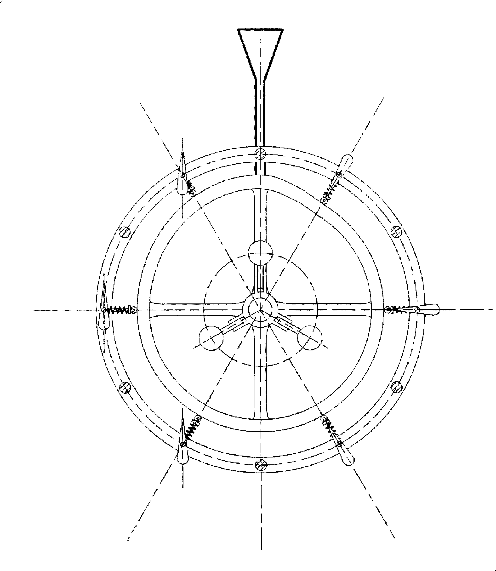 Cyclone resisting vertical shaft wind motor based on vane corner control